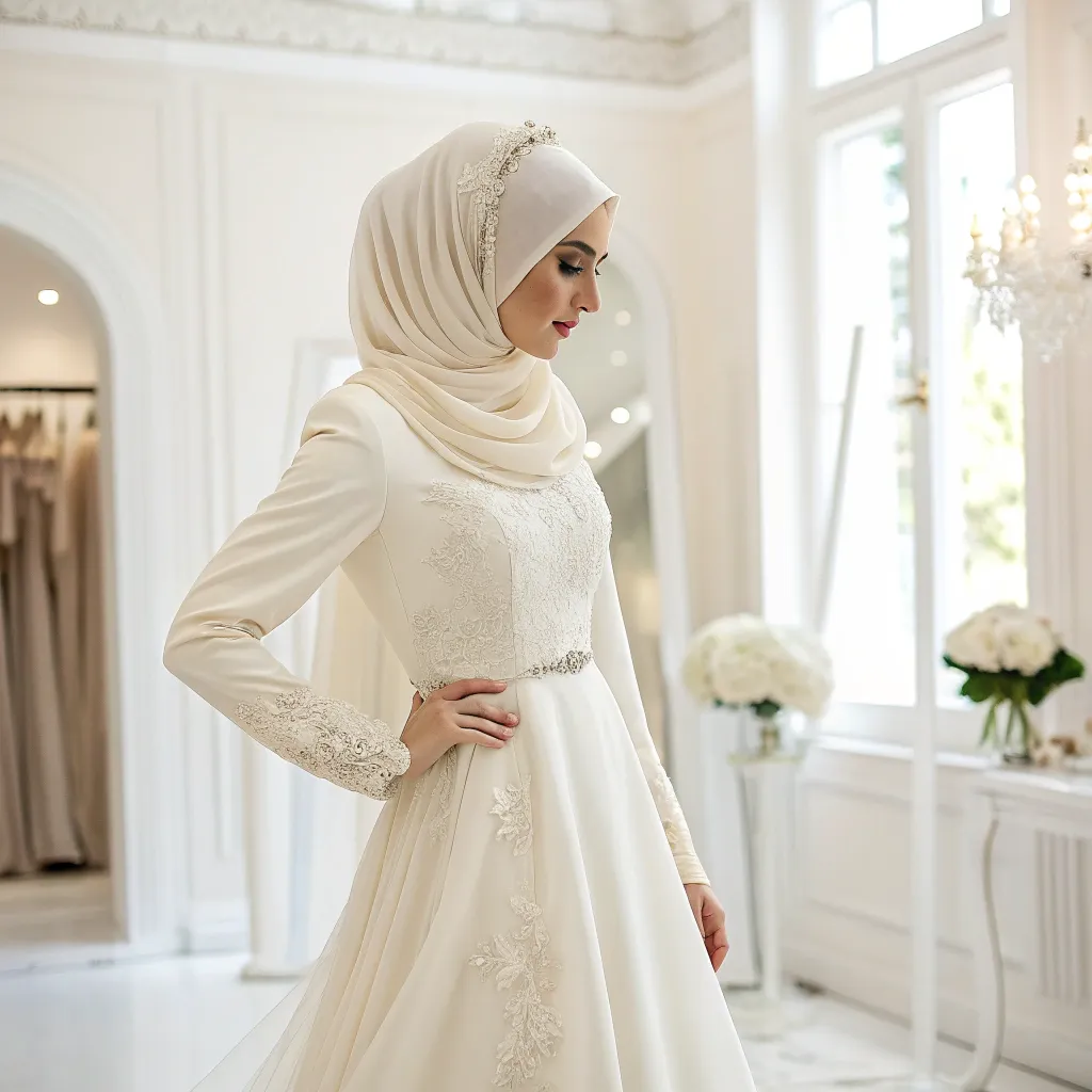 اجاره و کرایه لباس عقد محضری با حجاب در تهران زعفرانیه