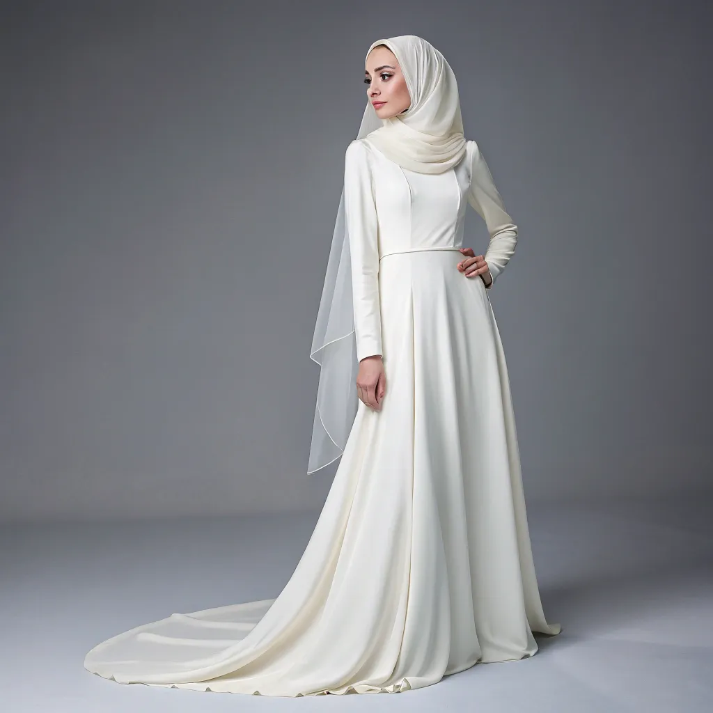 اجاره و کرایه لباس عقد محضری با حجاب در تهران سعادت آباد