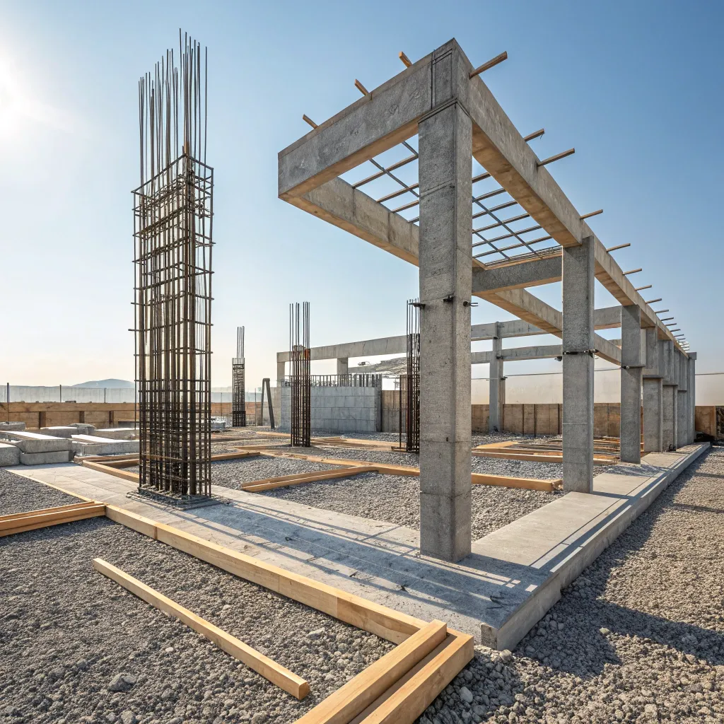 اجرای ساختمان با کلاف‌ های بتن مسلح