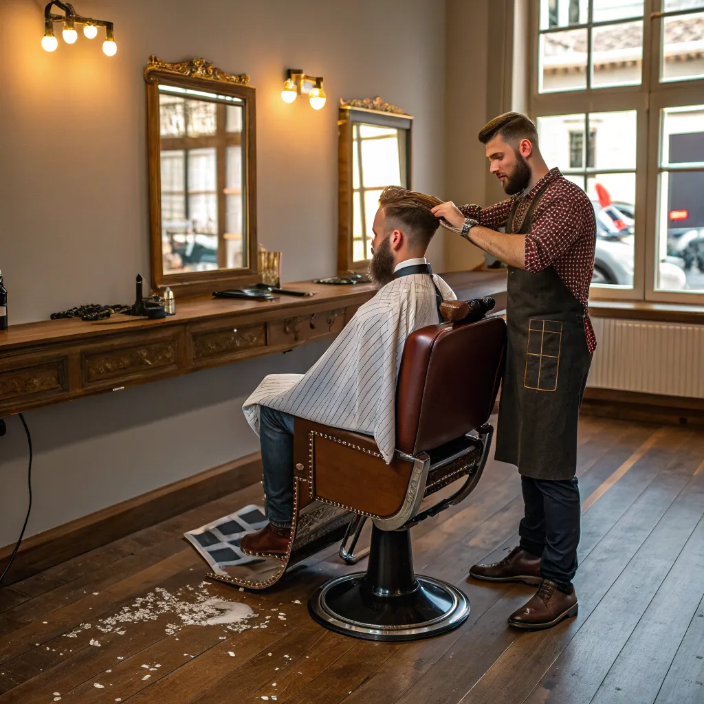 اصلاح موی سر مردانه کلاسیک در تهران اقدسیه