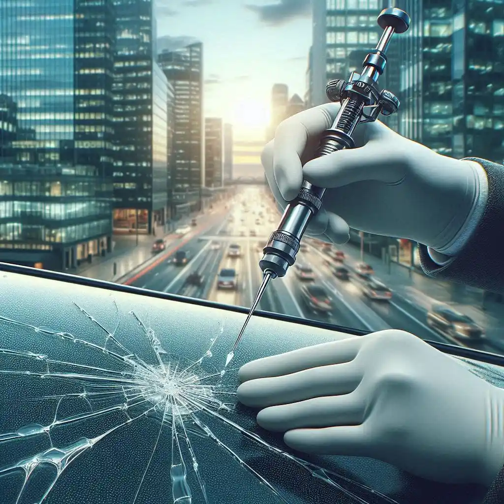 ترمیم و تعویض شیشه خودرو سنگ خورده در تهران جردن