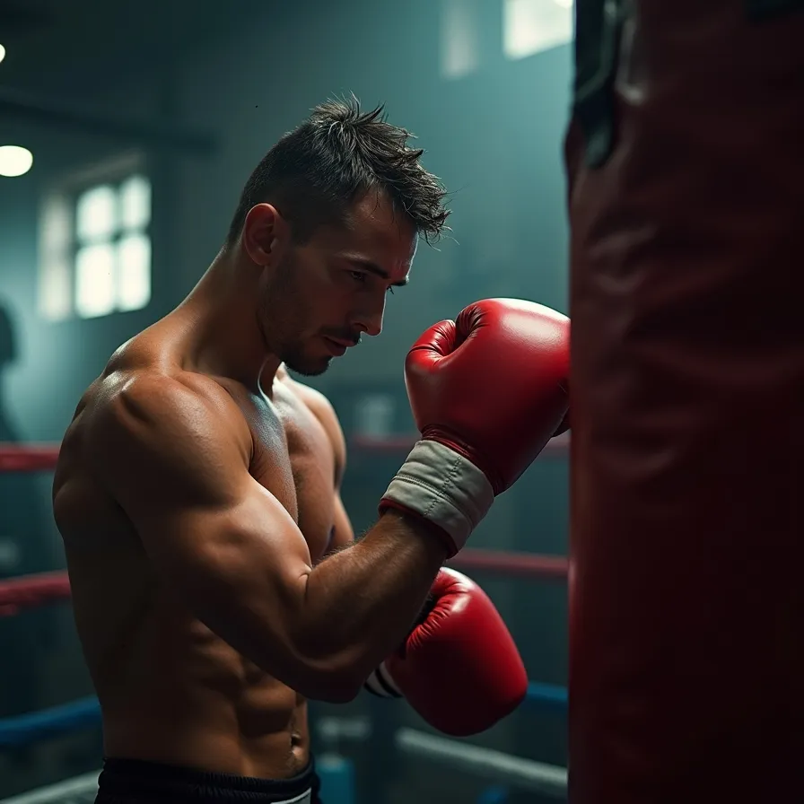 تمرین برای نفس کم نیاوردن در بوکس در تهران نبرد