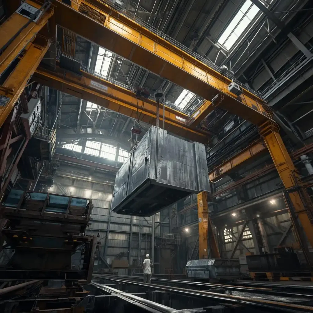 خدمات اجاره جرثقیل سقفی سنگین در شیراز