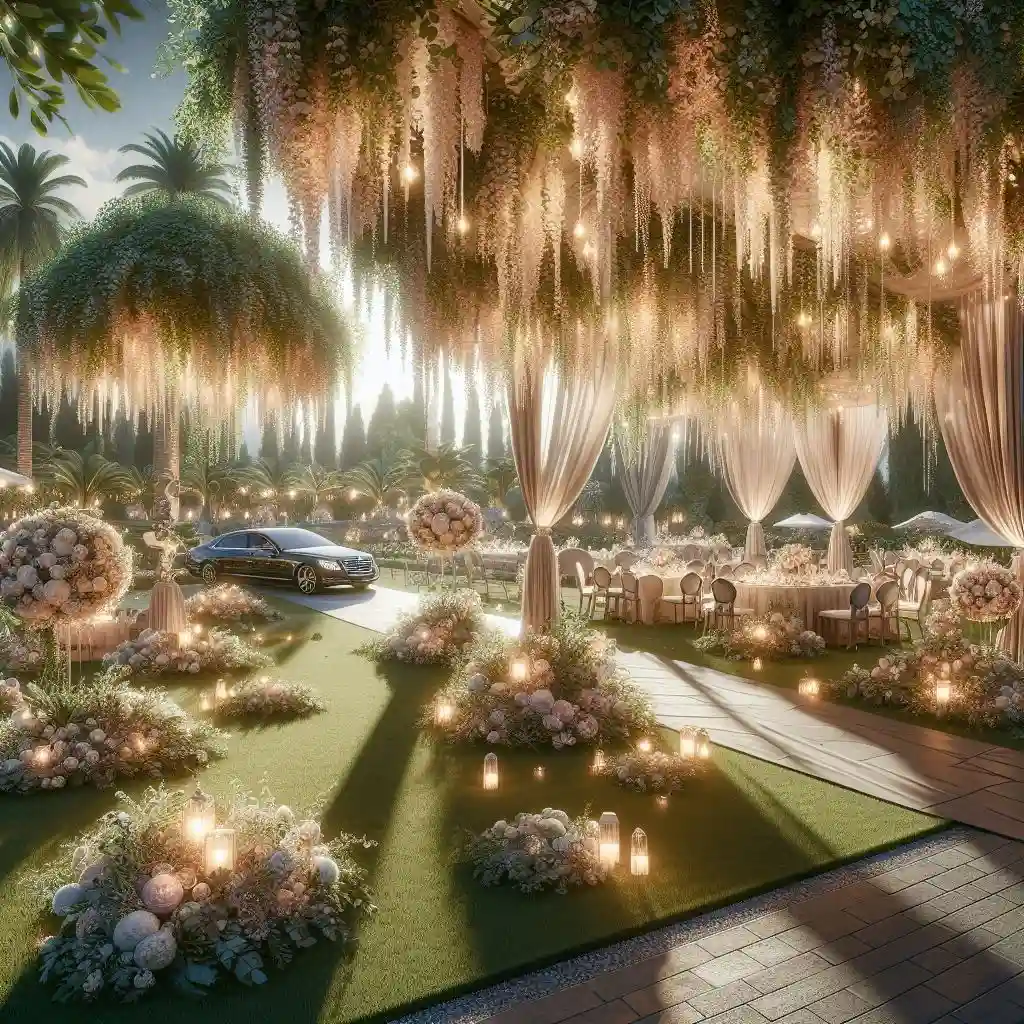 خدمات باغ تالار عروسی در تهران با پارکینگ VIP
