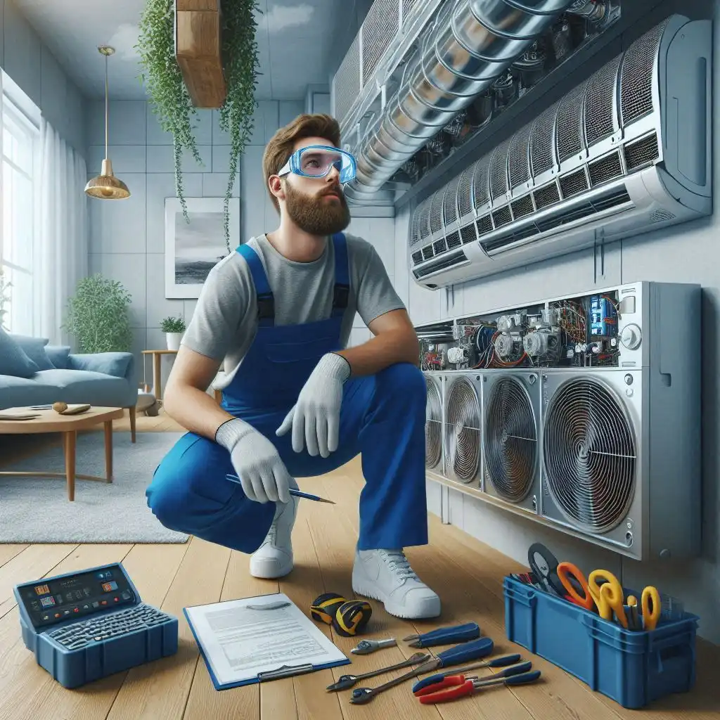 خدمات تعمیر داکت اسپلیت ۲۴ ساعته در قم