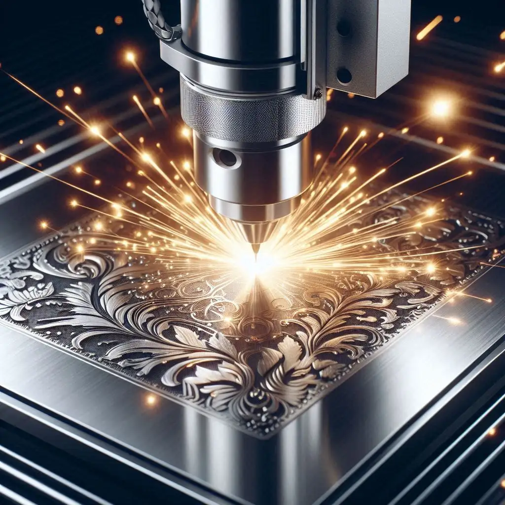 خدمات حکاکی لیزری فایبر روی استیل در کرج