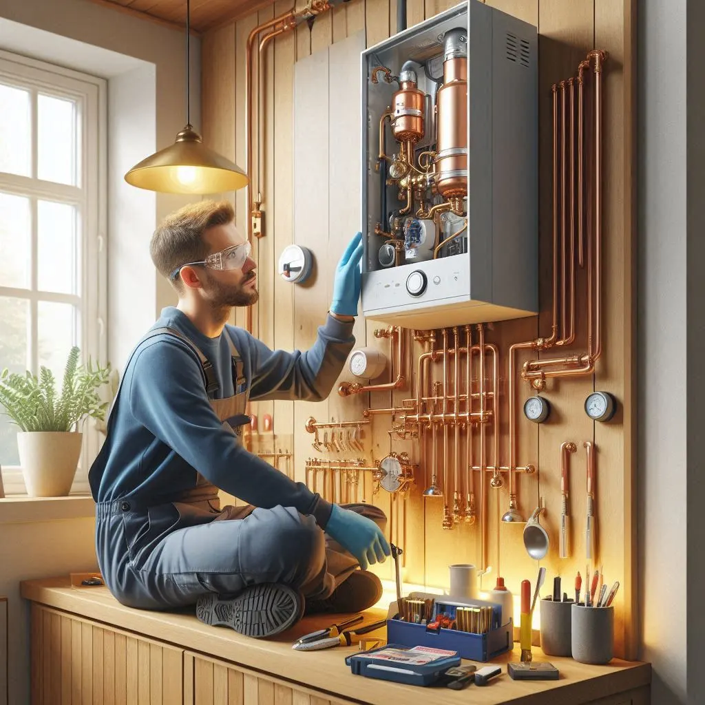 خدمات سرویس پکیج دیواری در اصفهان با اسیدشویی رایگان