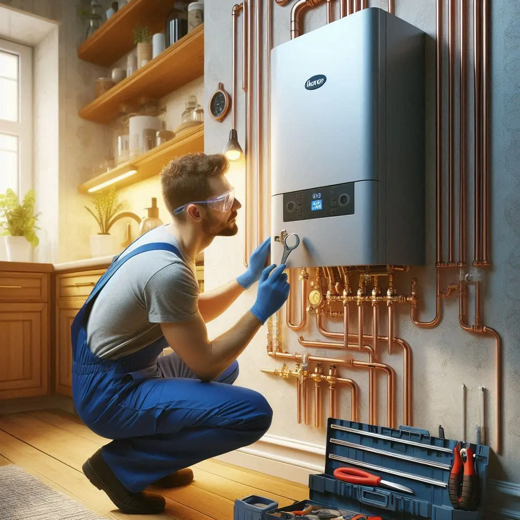 خدمات سرویس پکیج دیواری در اصفهان با اسیدشویی رایگان