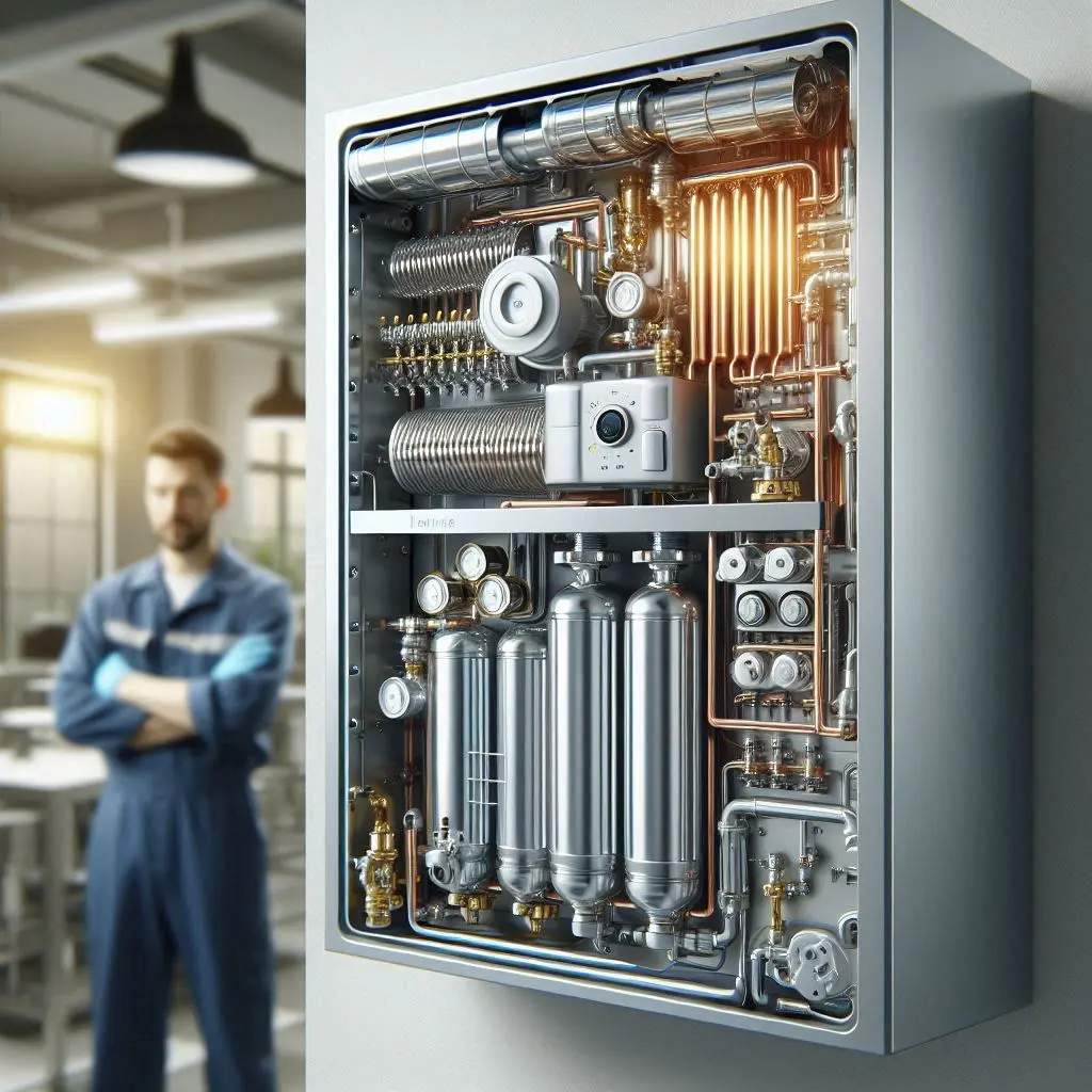 خدمات سرویس پکیج دیواری در کرج با اسیدشویی رایگان