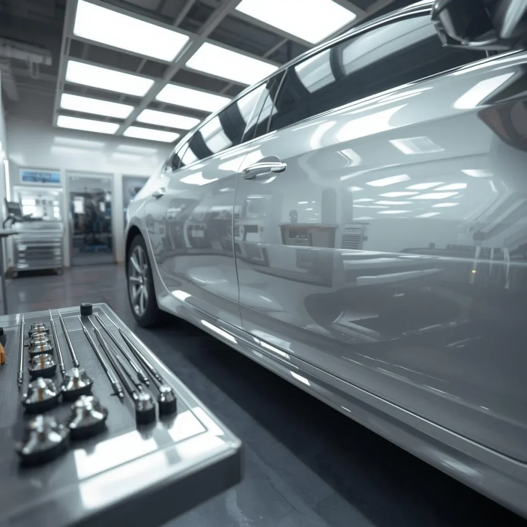 خدمات صافکاری بدون رنگ در قزوین با پولیش رایگان