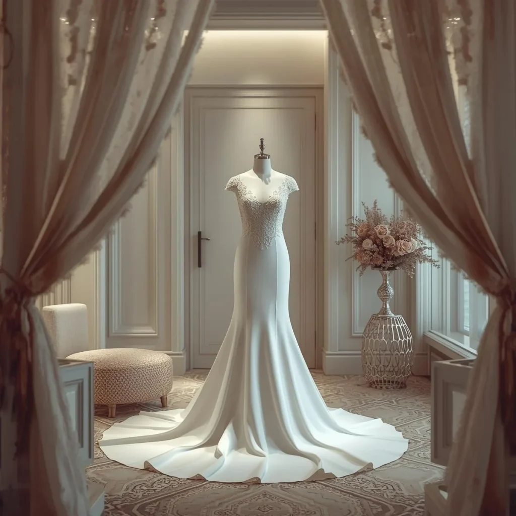 خدمات مزون لباس عروس در تهران توانیر با جعبه هدیه VIP