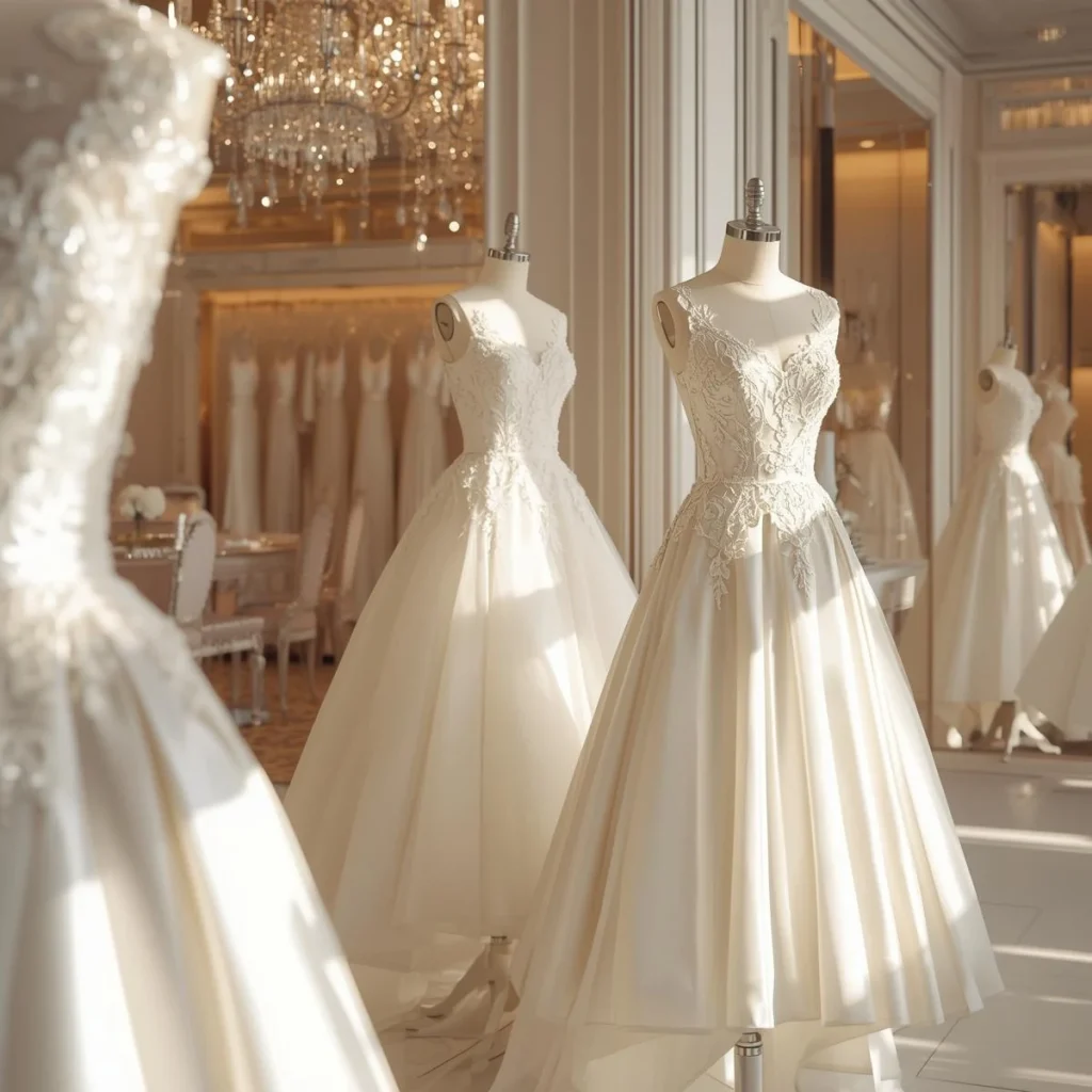 خدمات مزون لباس عروس در ولنجک تهران با دوخت اختصاصی رایگان