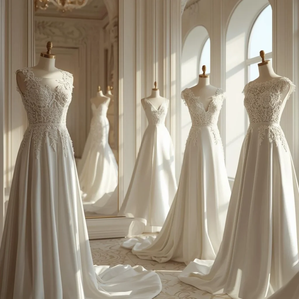 خدمات مزون لباس عروس در ولنجک تهران با دوخت اختصاصی رایگان