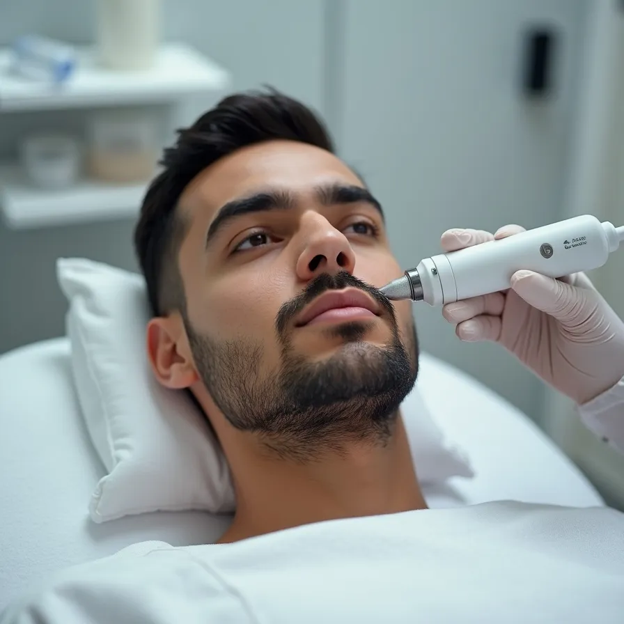 خدمات میکرودرم صورت اقایان در کرج جهانشهر