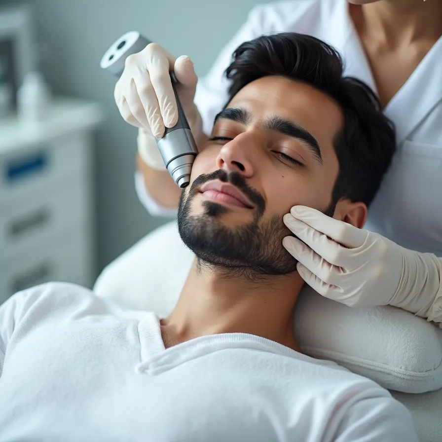 خدمات میکرودرم صورت اقایان در کرج مهرشهر