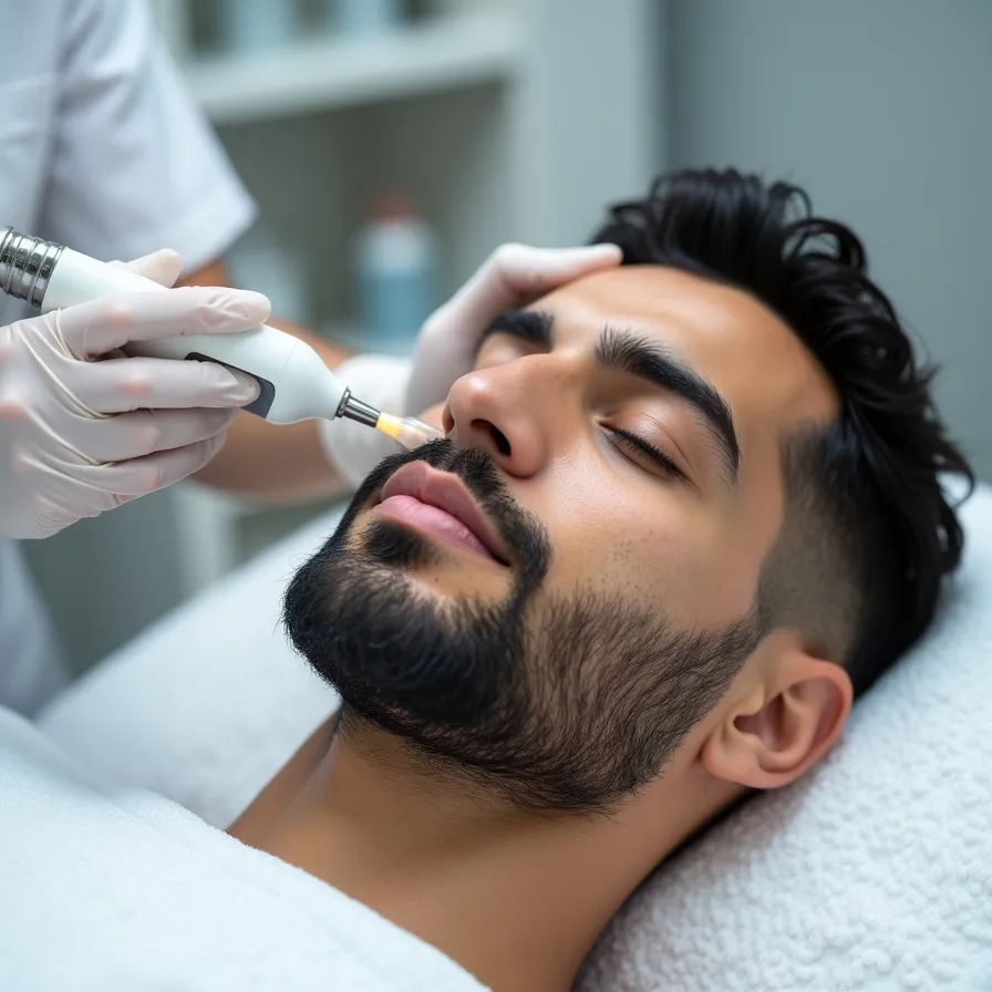 خدمات میکرودرم صورت اقایان در کرج گوهردشت 2