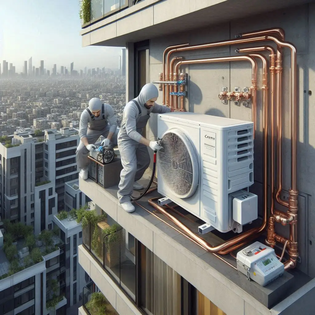 خدمات نصب کولر گازی در تهران گاندی کمتر از 1 ساعت 1