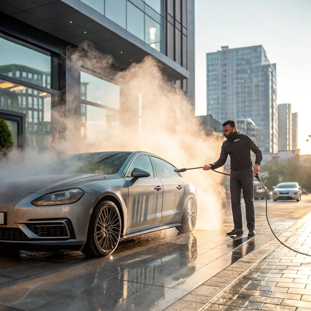 خدمات کارواش نانو بخار در تهران ولنجک