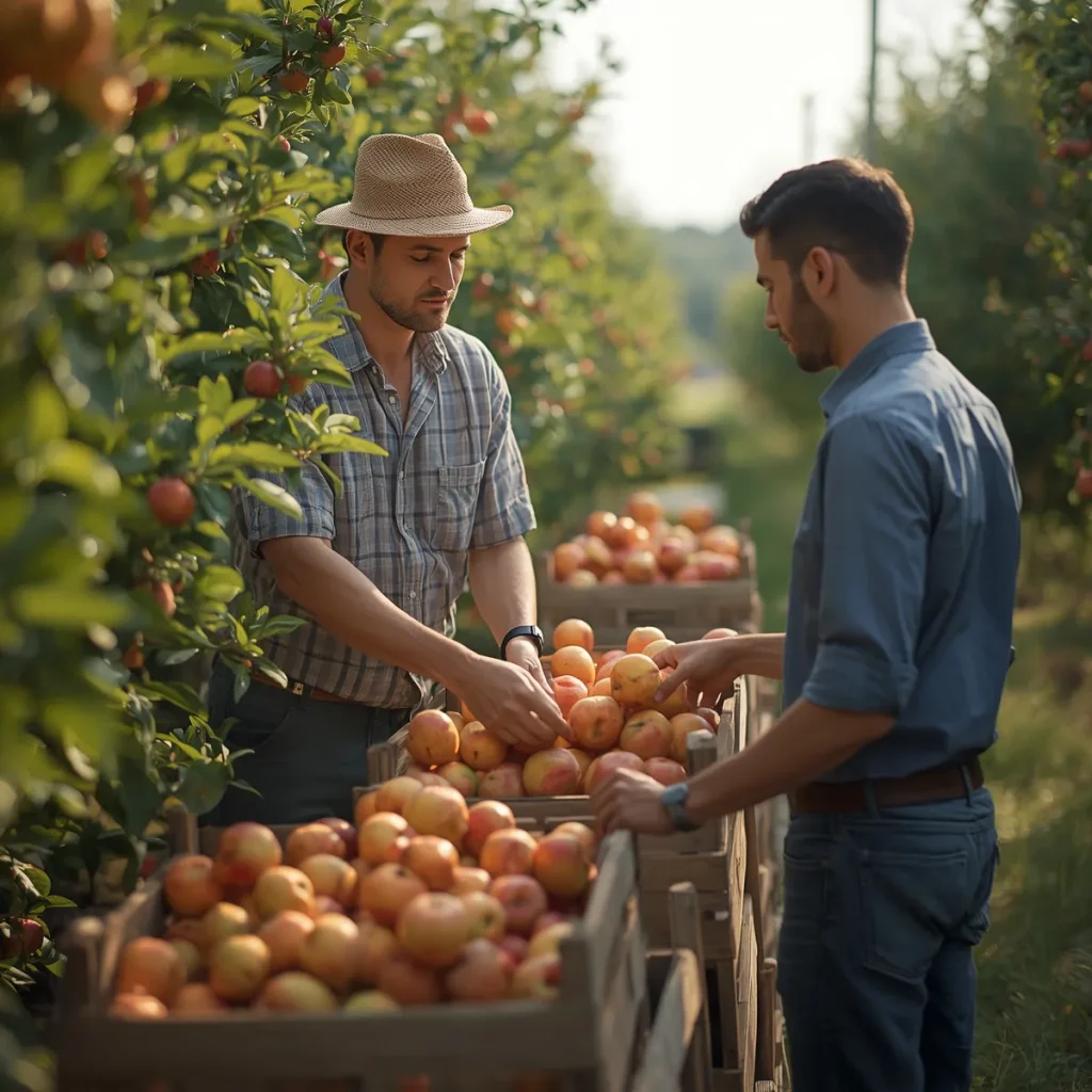 خرید سیب از باغدار در تویسرکان