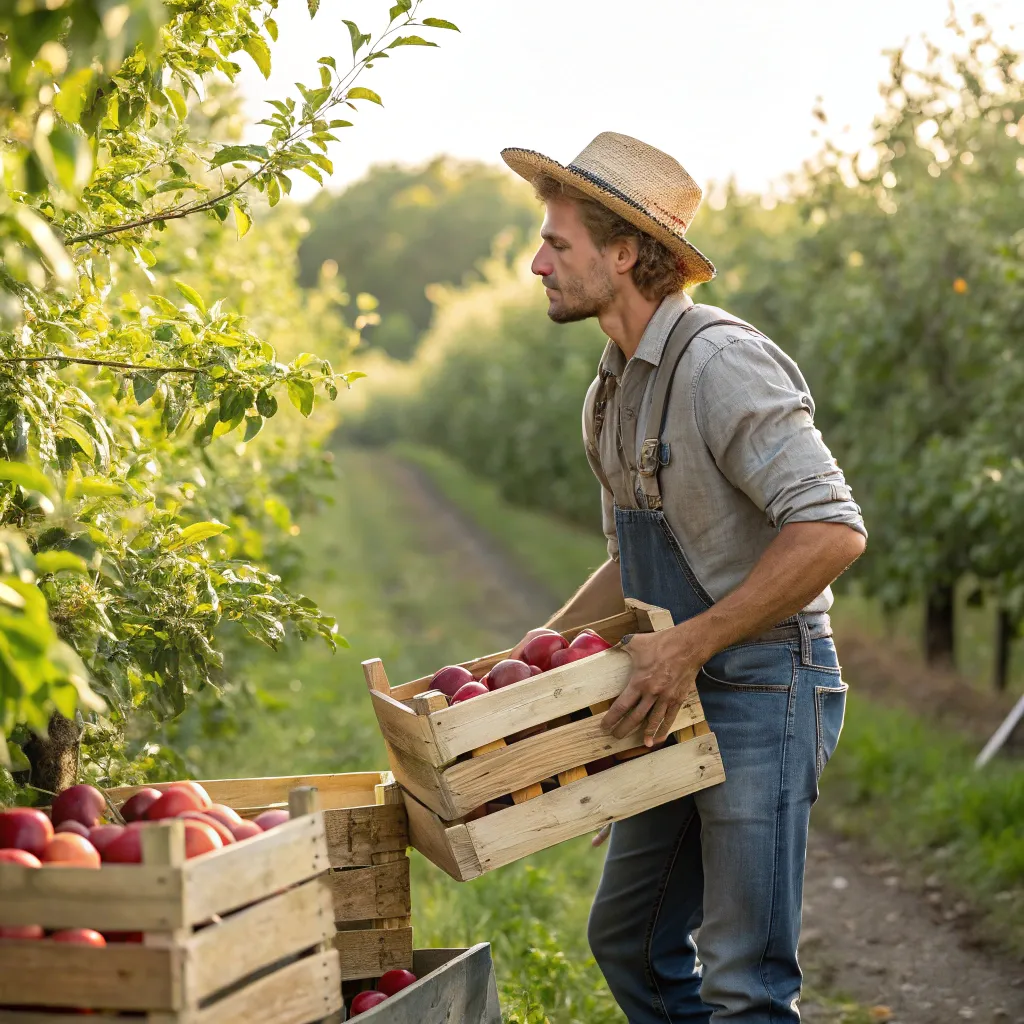 خرید سیب از باغدار در دماوند