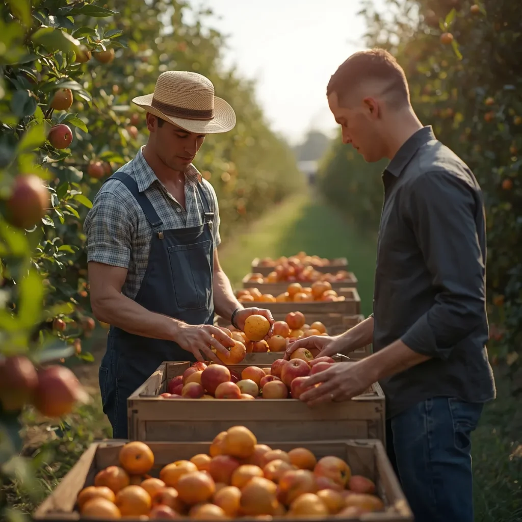 خرید سیب از باغدار در ساری