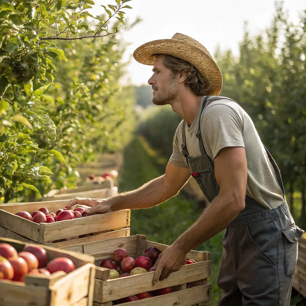 خرید سیب از باغدار در ساری