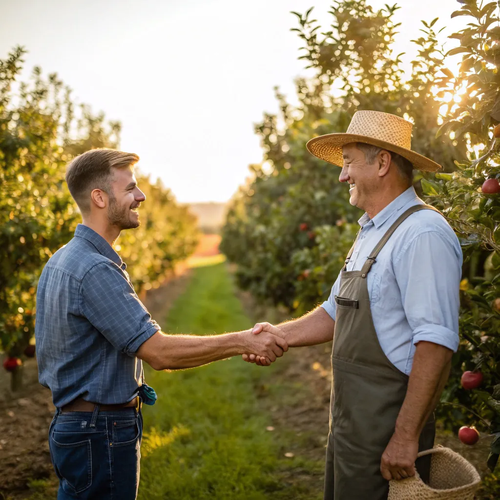 خرید سیب از باغدار در کردکوی