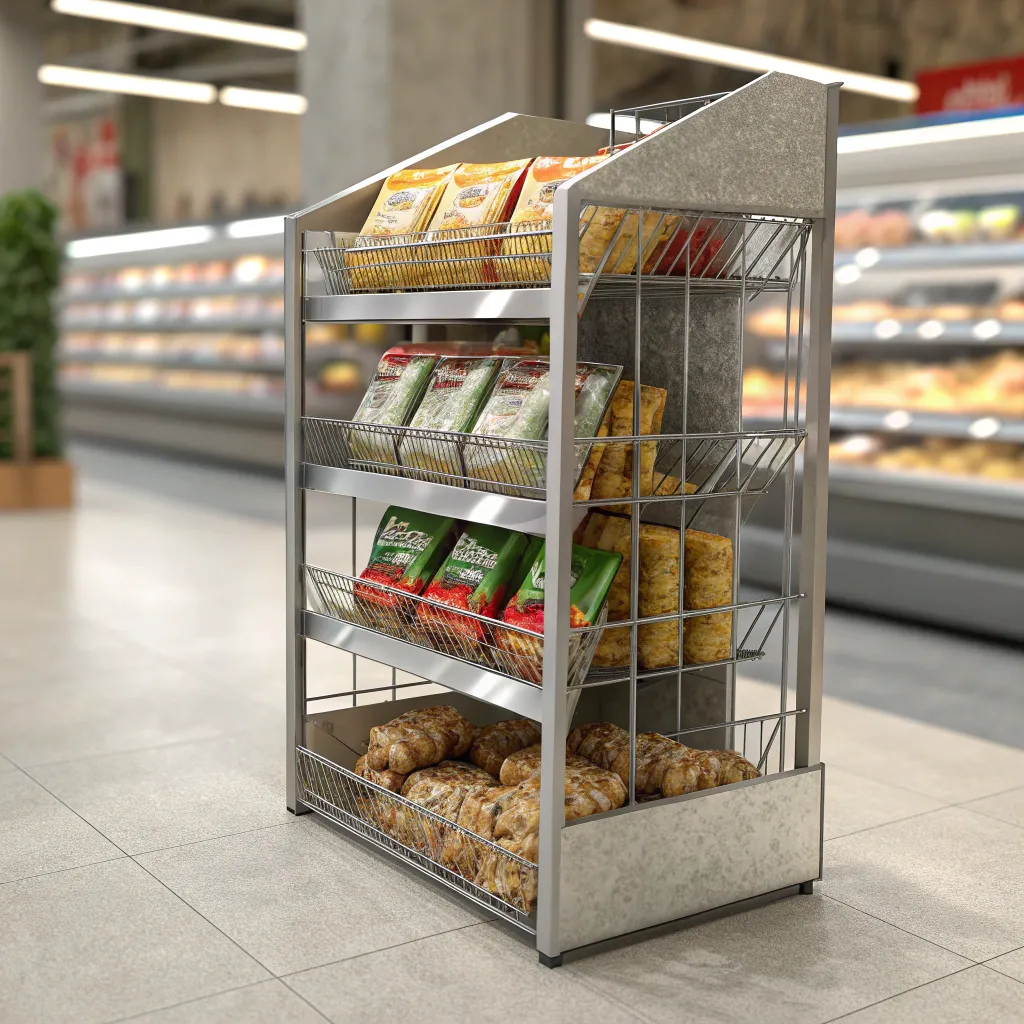 خرید و فروش استند تنقلات با استیل ضدخش