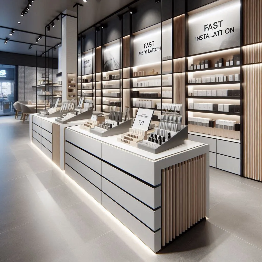 خرید و فروش استند فروشگاهی ام دی اف با نصب سریع