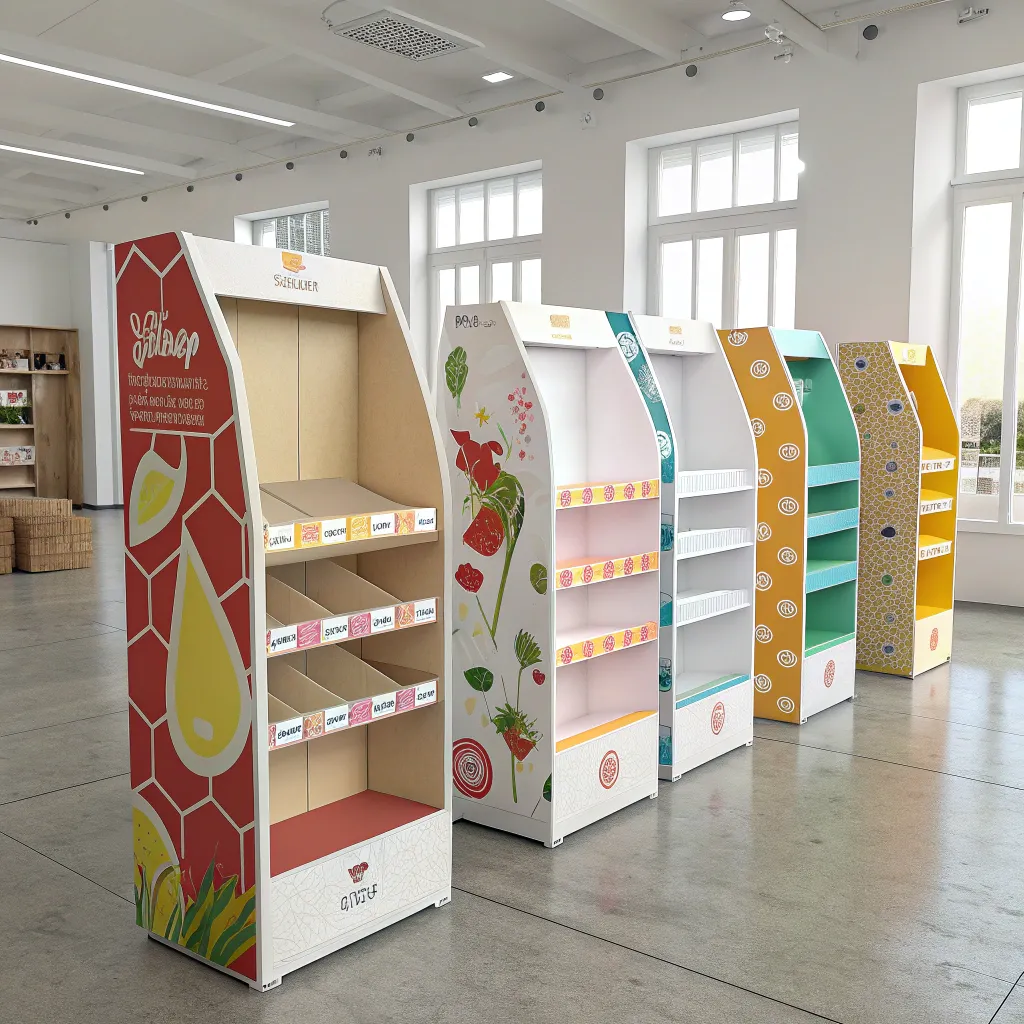 خرید و فروش استند کارتنی با طرح های متنوع