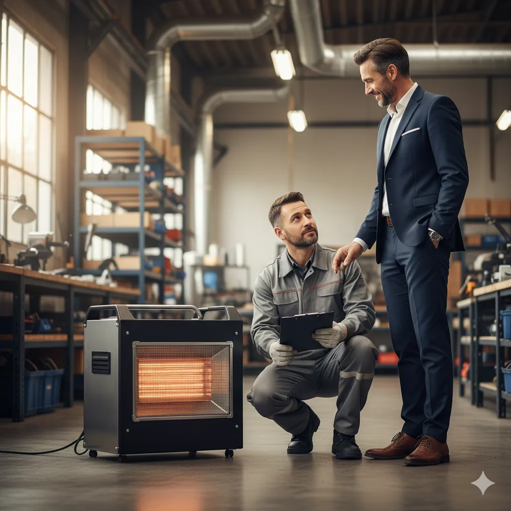 خرید و فروش بخاری صنعتی برقی تک فاز با خرید اقساطی