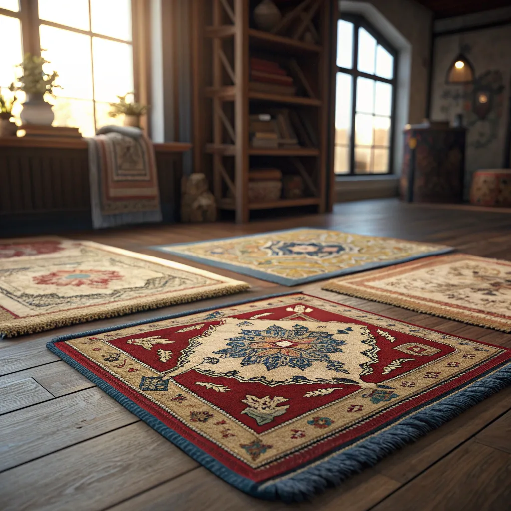 خرید و فروش تکه های فرش دستباف برای کلاژ در کرمان