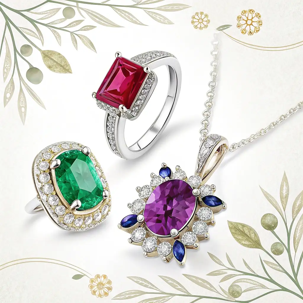 خرید و فروش جواهرات دست ساز سنگ قیمتی با گواهی IGI