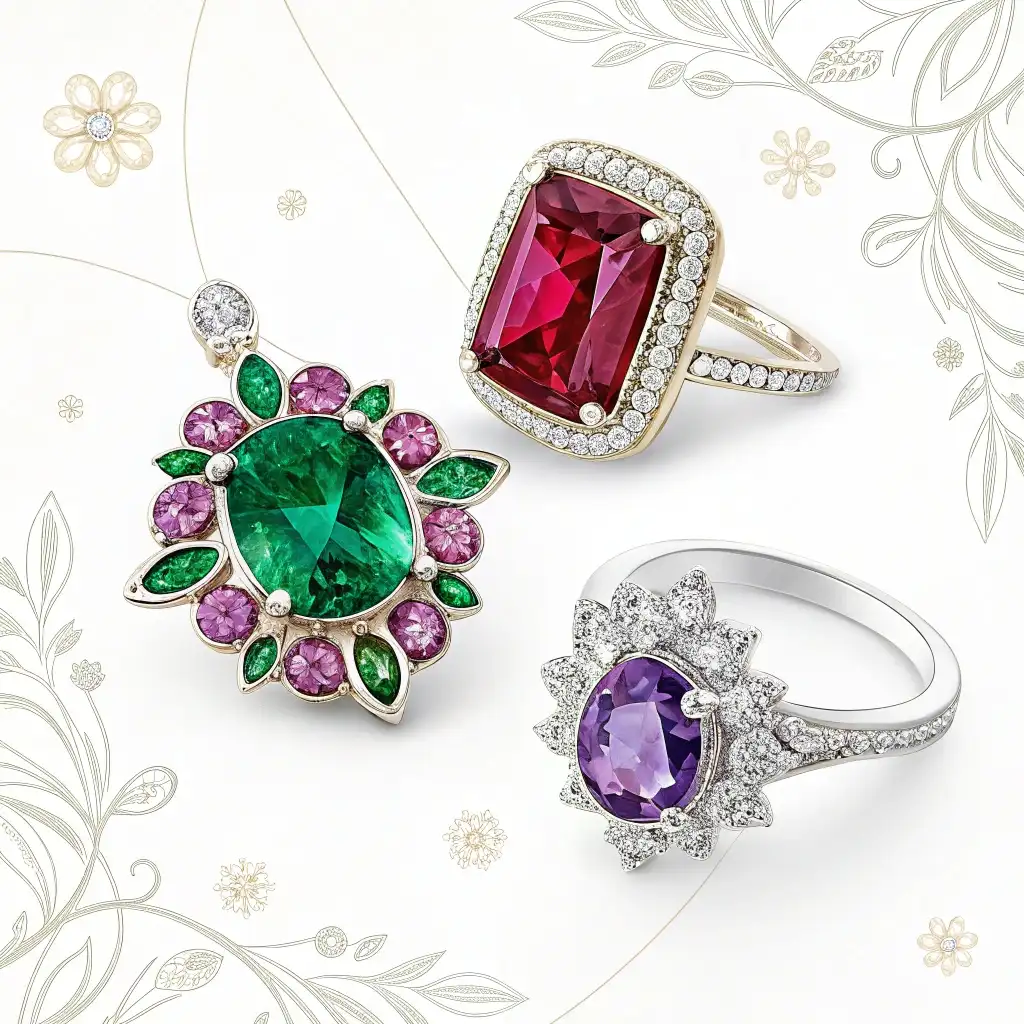 خرید و فروش جواهرات دست ساز سنگ قیمتی با گواهی IGI