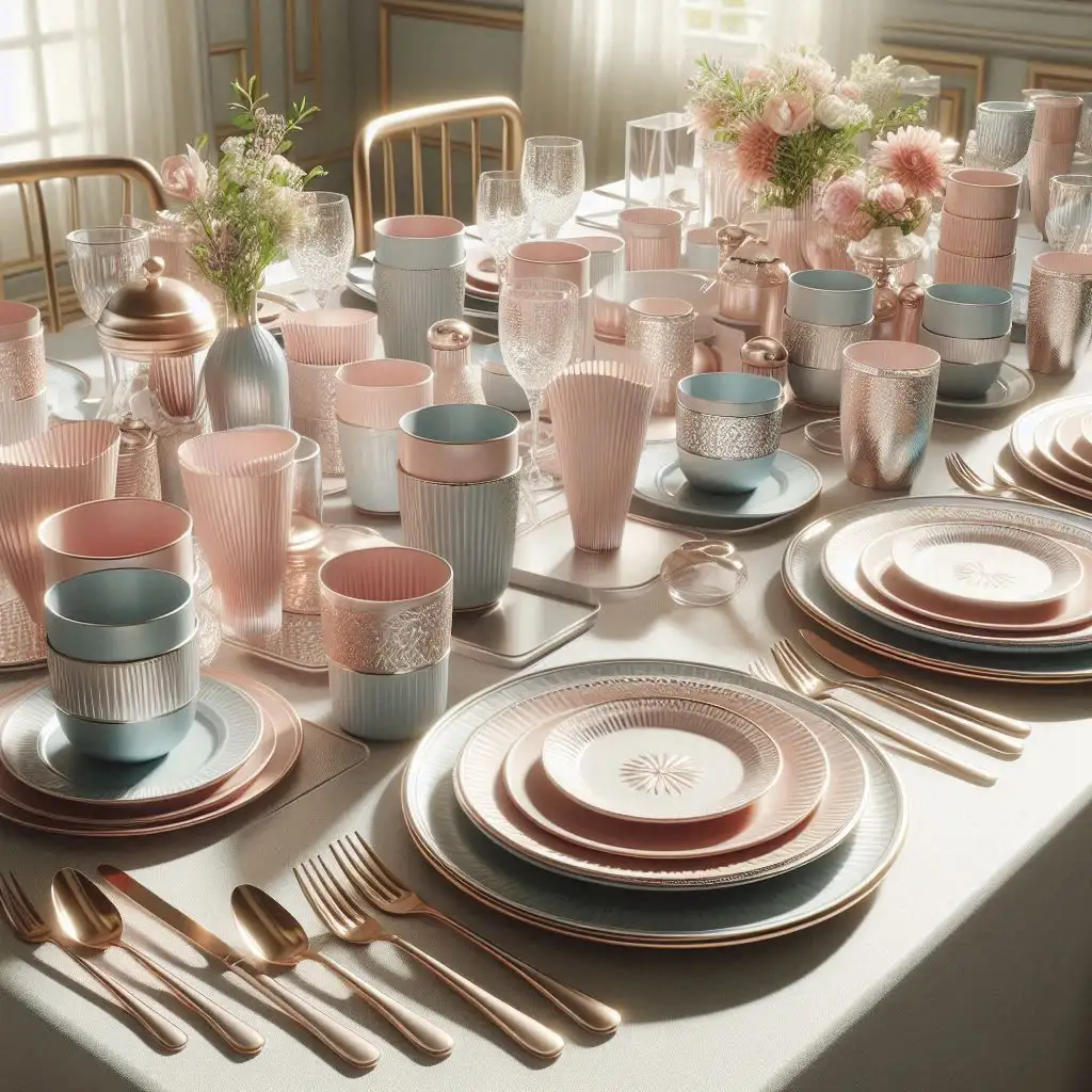 خرید و فروش ظروف یکبار مصرف فانتزی در تهران رسالت