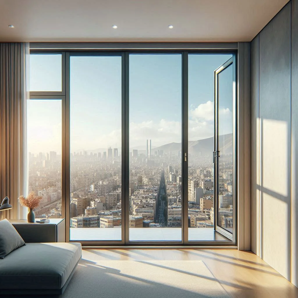 خرید و فروش پنجره کشویی UPVC در کرج با توری رایگان