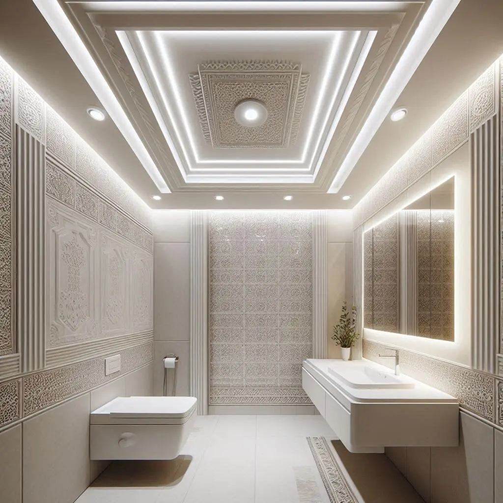 خرید و نصب سقف کاذب سرویس بهداشتی در یزد 1