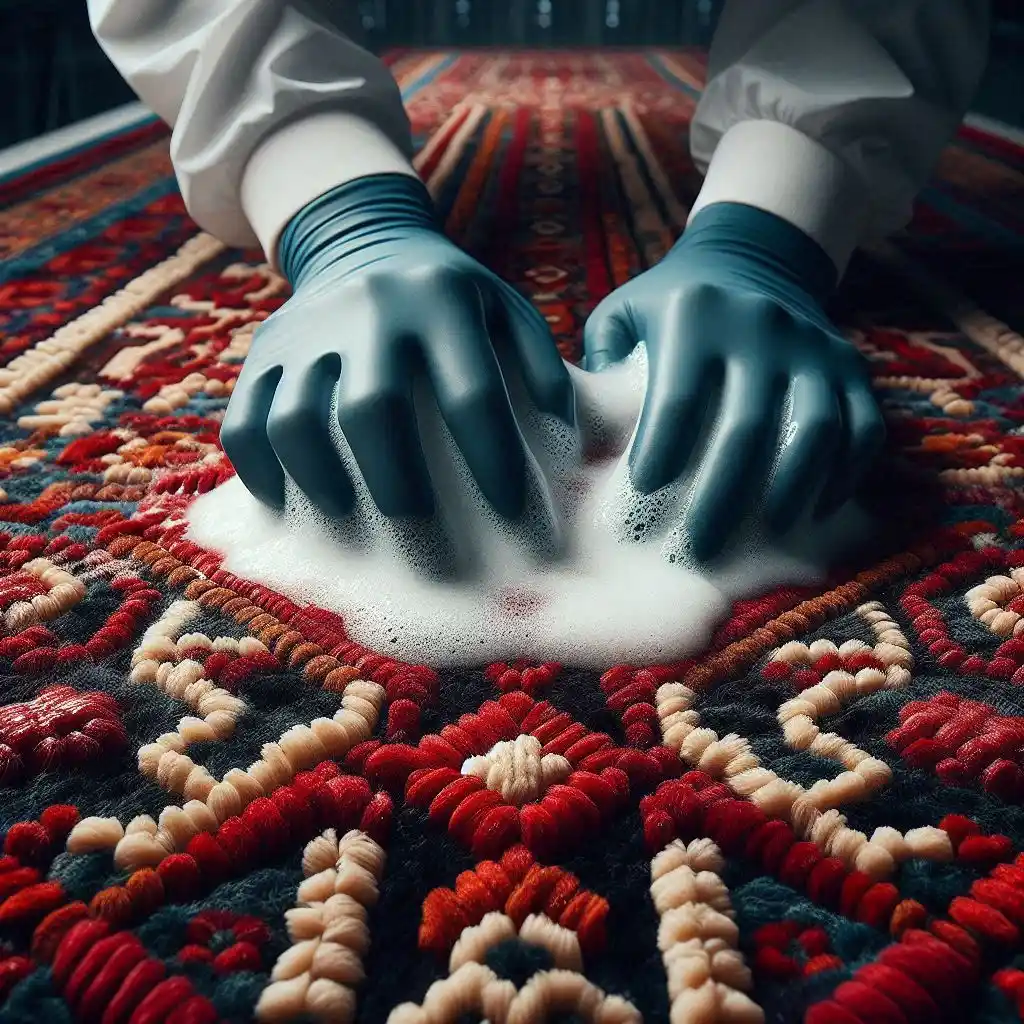 شستشوی فرش دستباف در اردبیل با مواد مخصوص 8 شستشوی فرش دستباف در اردبیل با مواد مخصوص 1