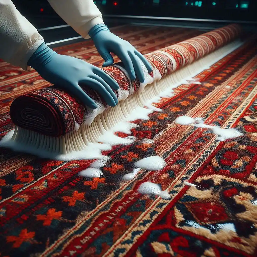 شستشوی فرش دستباف در مازندران با مواد مخصوص 1