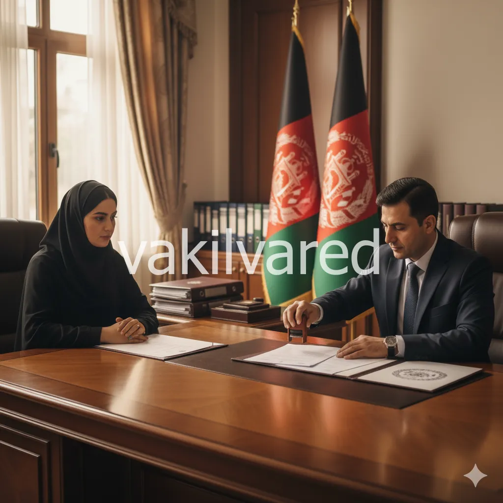 طلاق نامه سفارت افغانستان