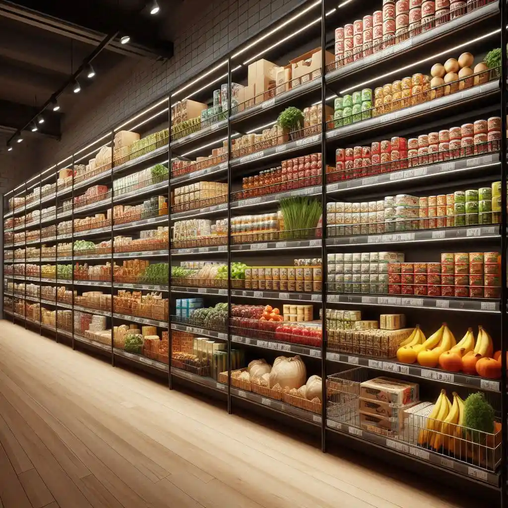 فروش و نصب قفسه بندی سوپرمارکت در قزوین