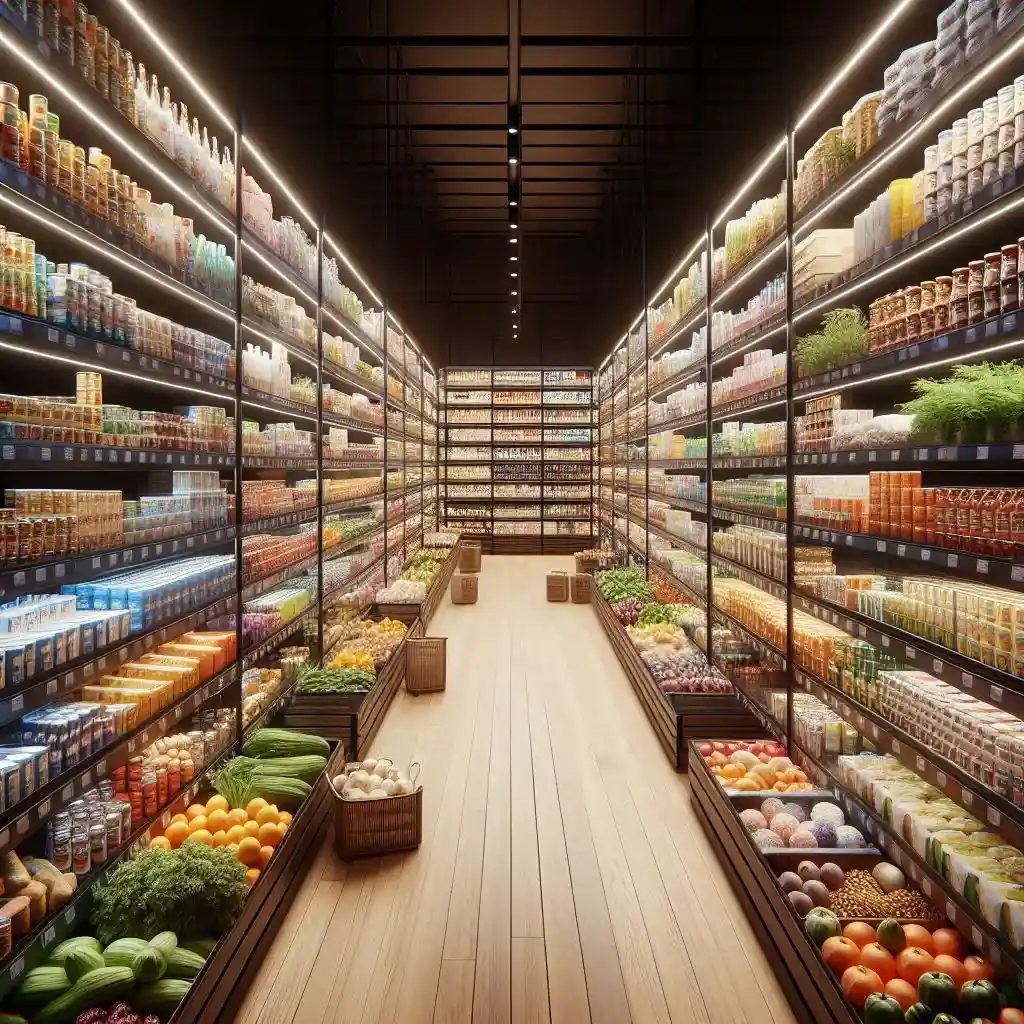 فروش و نصب قفسه بندی سوپرمارکت در قم