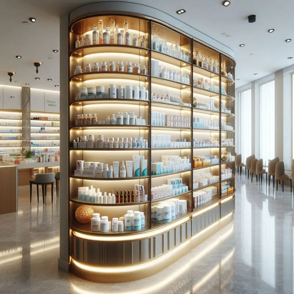 فروش و نصب قفسه داروخانه لوکس در قزوین