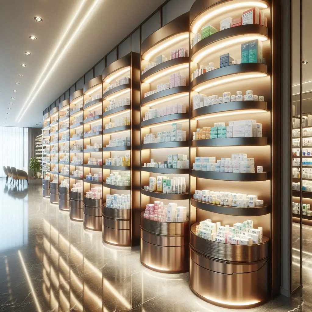 فروش و نصب قفسه داروخانه لوکس در کرج 1 فروش و نصب قفسه داروخانه لوکس در کرج