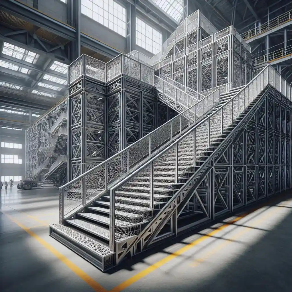 فروش و نصب پله گریتینگ پیش ساخته در تهران