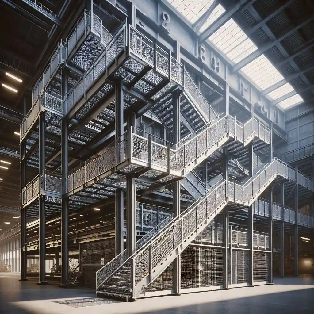 فروش و نصب پله گریتینگ پیش ساخته در تهران