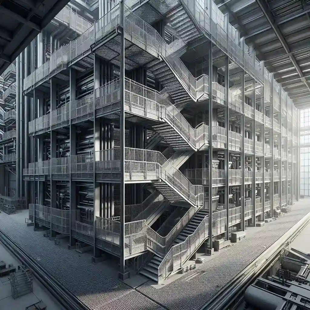 فروش و نصب پله گریتینگ پیش ساخته در کرج