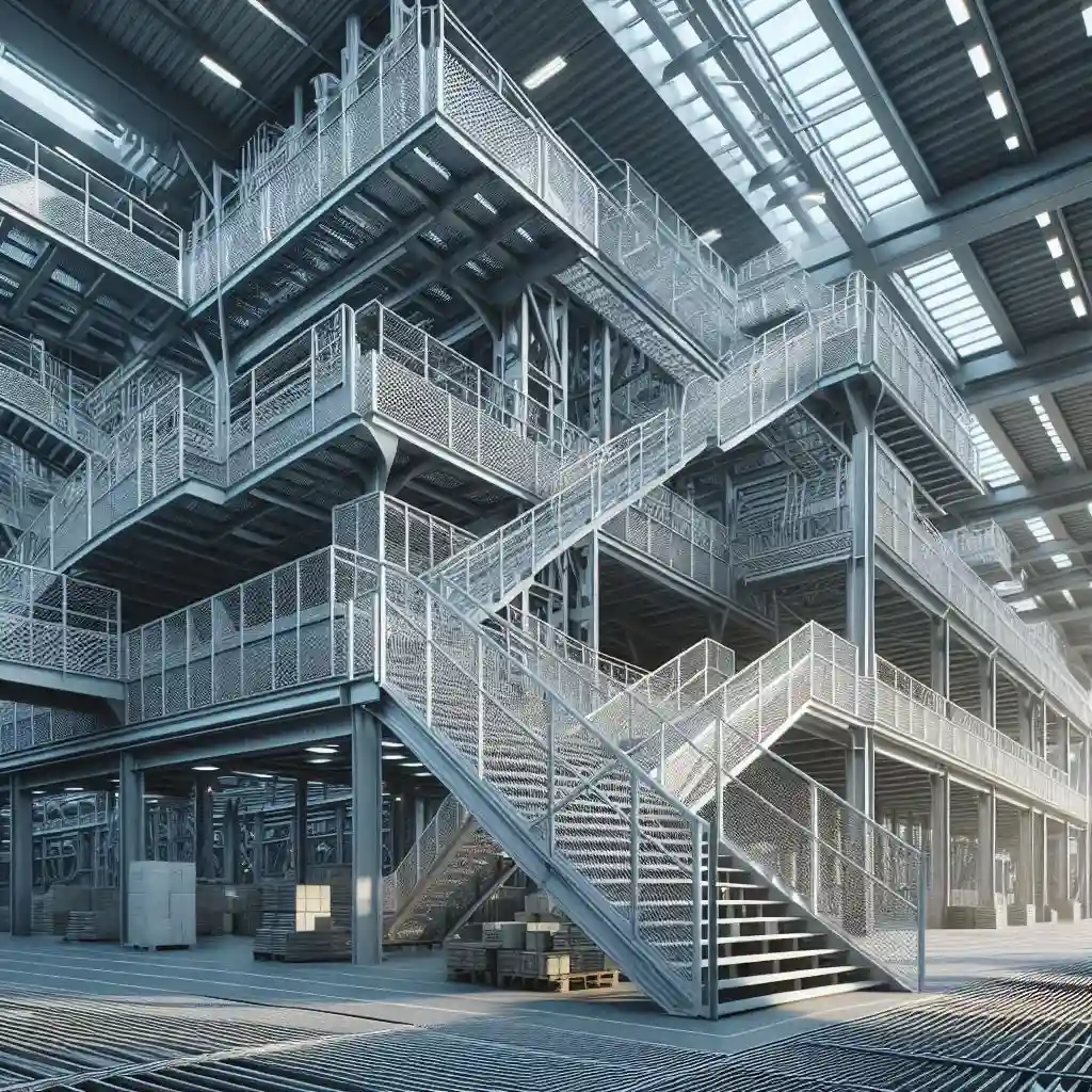 فروش و نصب پله گریتینگ پیش ساخته در کرج