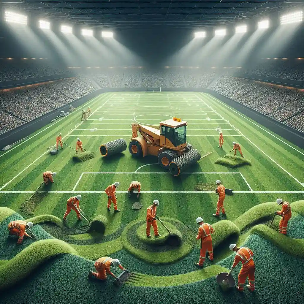 فروش و نصب چمن مصنوعی فوتبالی در قزوین