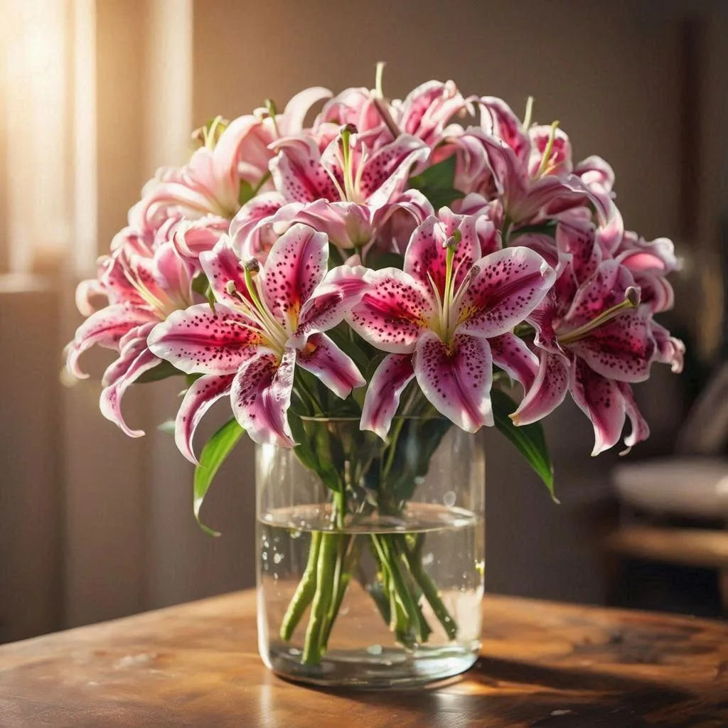 قیمت و خرید گل اورینتال صورتی